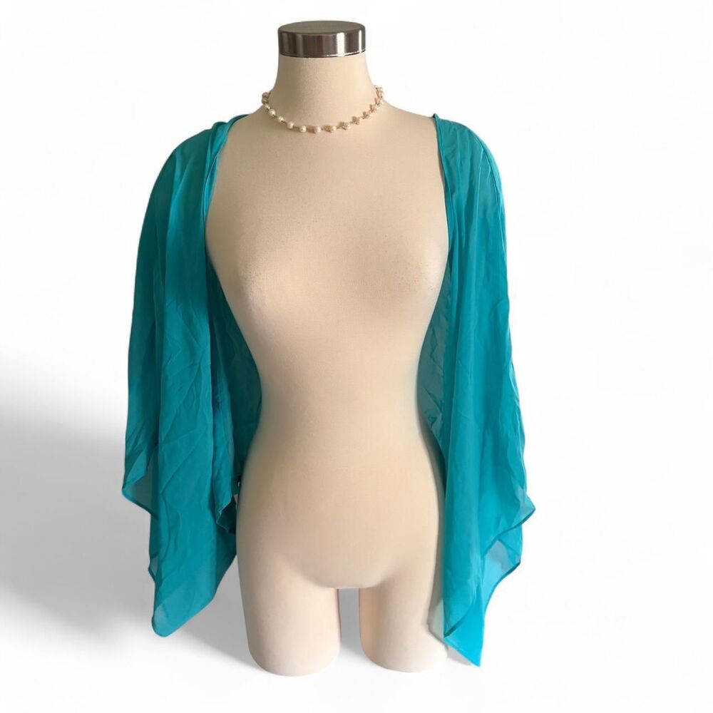 Unbranded Women's Blue and Green Cardigan